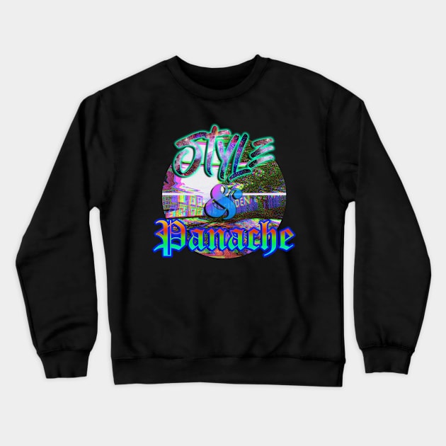 Style & Panache Crewneck Sweatshirt by Brooding Nature Design